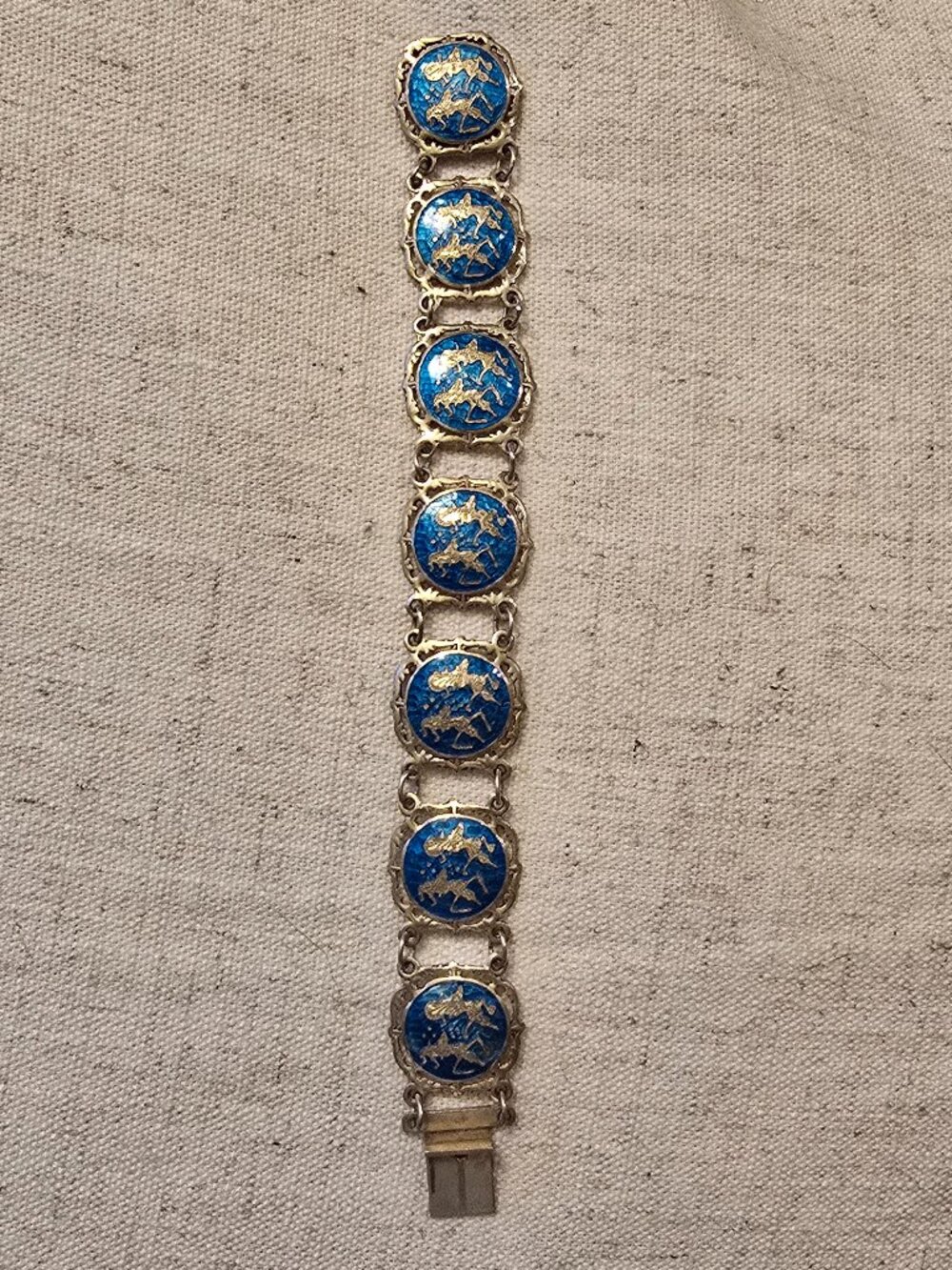 Niello Siam Silver Blue Dancer Bracelet